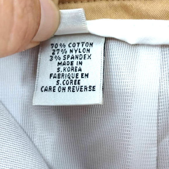 KHAKI PASTEL PLAID GOLF SKORT SIDE PLEAT - Picture 12 of 15